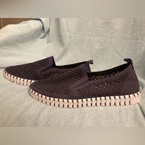 EUC Isle Jacobsen Mens Tulip Slip OnLeather Casual Flat Sneaker Shoe Sz 46/US 12